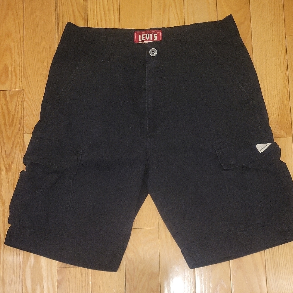 Levi's Black Cargo Shorts Sturdy Cotton Classic